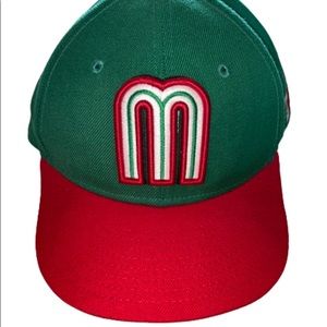 NewEra WBC 59Fifty Hat Cap Mexico World Baseball Classic Fitted Hat Green & Red